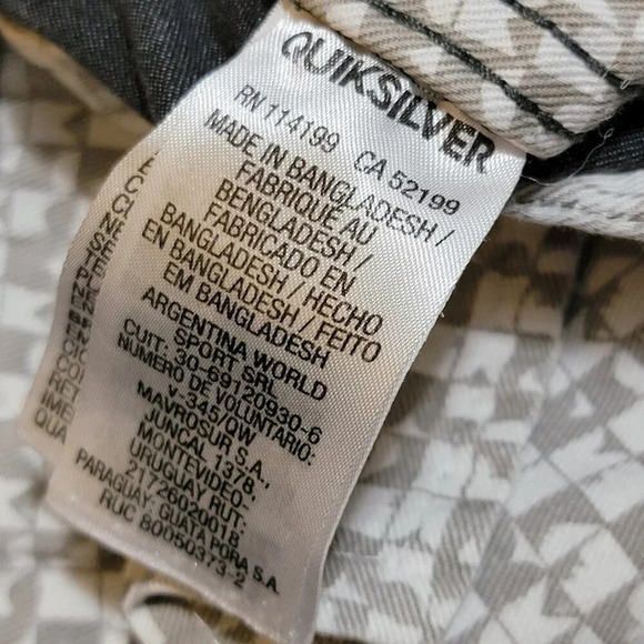 Quiksilver Mens Everyday Union Stretch Shorts Preppy Casual Basic Grey Gray - Picture 4 of 5